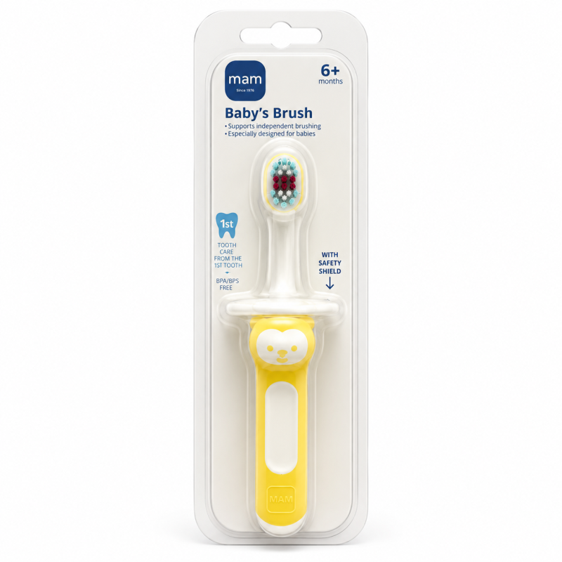 Mam Baby's Toothbrush Yellow 6m+ - 10017819