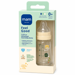 Mam Feel Good Glass Bottle 170ml 0m+ Unisex - 10017810