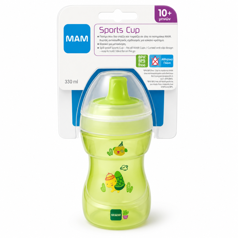 Mam Sports Cup 330ml Unisex- Green 12m+ -10016625