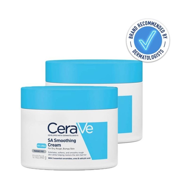 CeraVe SA Smoothing Cream Hydrating Urea 340g